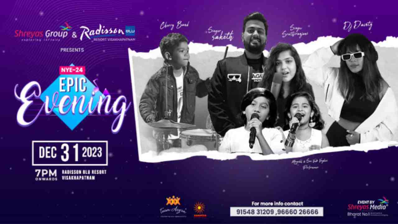Epic Evening Vizag NewYear Party 2024 Tickets, Pricing, and Online Booking
