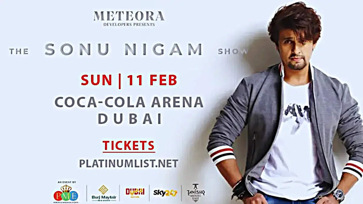 The Sonu Nigam Show Live in Coca-Cola Arena Tickets, 2024, Pricing, and Online Booking